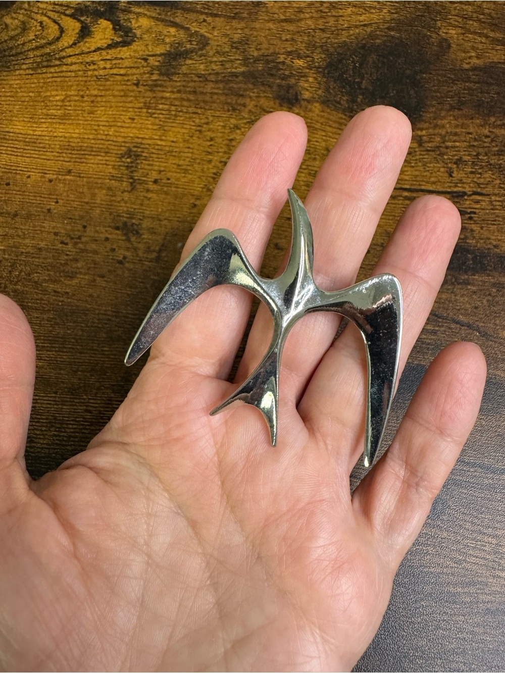 Sarah Coventry 1967 Mr. Seagull Bird Brooch - Silver-Tone